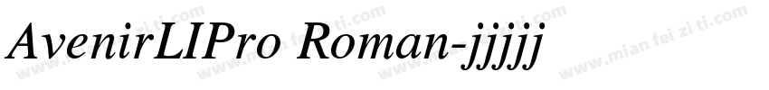 AvenirLIPro Roman字体转换